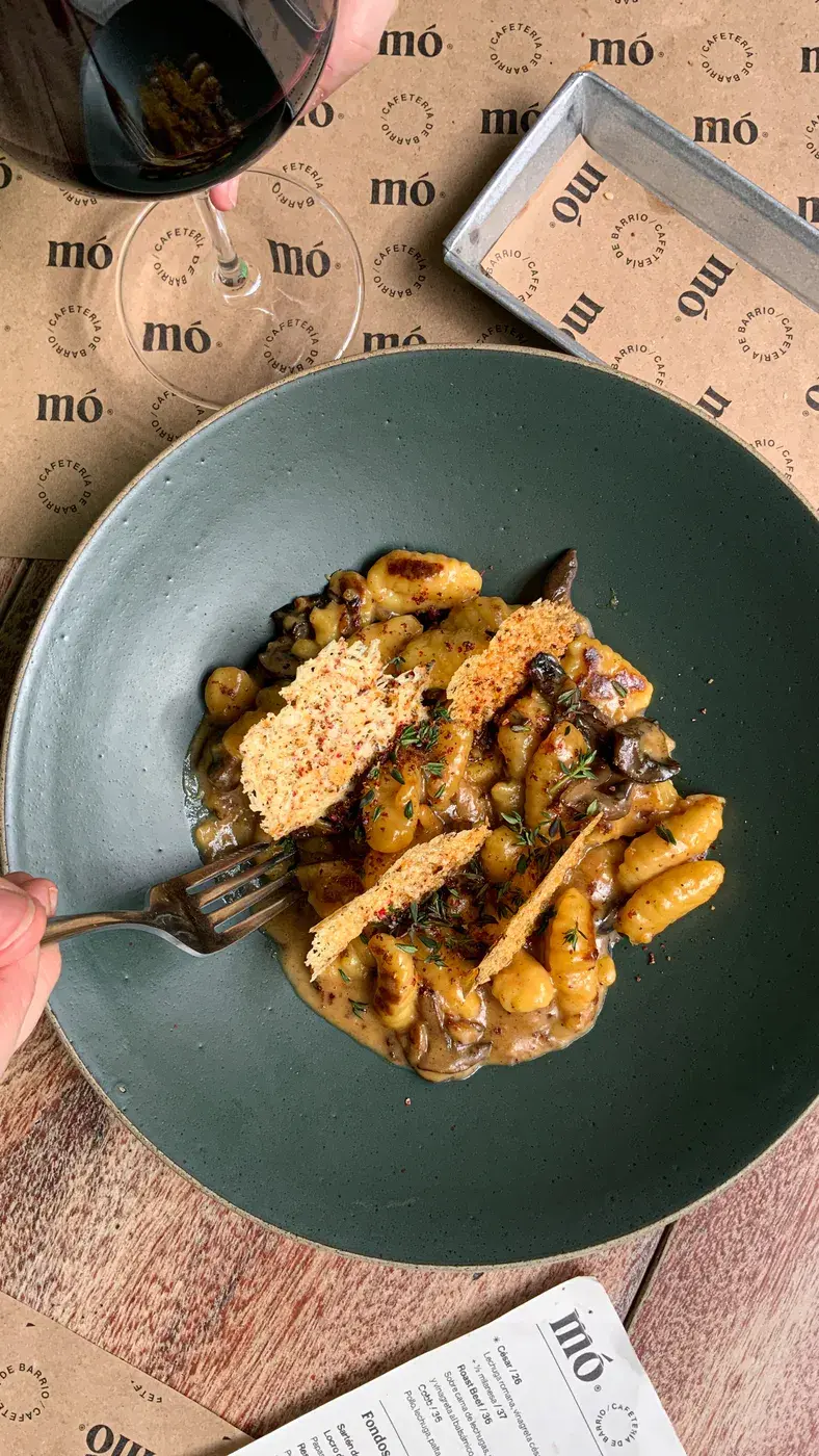 Gnocchis en Salsa de Hongos